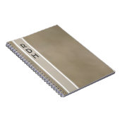 Fog Gray Monogram Notebook Notizblock (Rechte Seite)