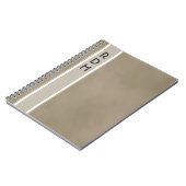 Fog Gray Monogram Notebook Notizblock (Linke Seite)