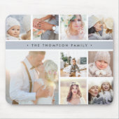 Fog Gray Stripe FotoCollage Mousepad (Vorne)