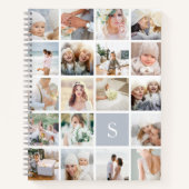 Fog Monogramm-FotoCollage Notizbuch (Vorderseite)