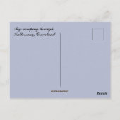 Fog Sweeping Through Kullorsuaq Greenland Postkarte (Rückseite)