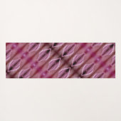 Fog x Pinkey Rose Ikat 9 Yogamatte (Rückseite (Horizontal))