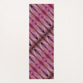 Fog x Pinkey Rose Ikat 9 Yogamatte (Rückseite)