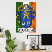 Fogarty Coat of Arms Print Poster (Heimbüro)