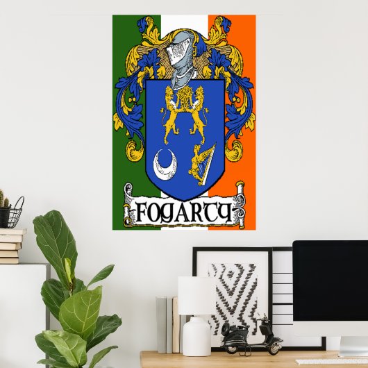 Fogarty Coat of Arms Print Poster (Heimbüro)