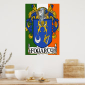 Fogarty Coat of Arms Print Poster (Küche)