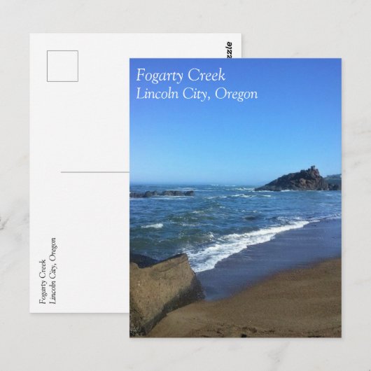 Fogarty Creek, Oregon Postkarte (Vorne/Hinten)