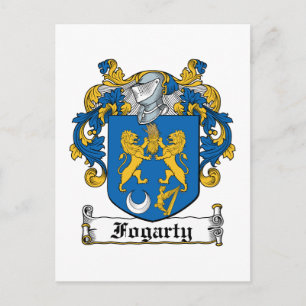 Fogarty Familienwappen Postkarte