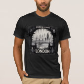 Fogbound Legends-Spuk Londoner Gothic Halloween T-Shirt (Vorderseite)