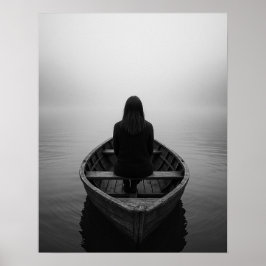 Fogbound und Free-Solo Female Travel Art Poster