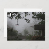 Foggy Autumn Garden mit Spider DIY Postcard Postkarte (Vorne/Hinten)