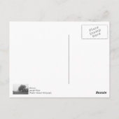 Foggy Autumn Morning Grauscale Postkarte (Rückseite)