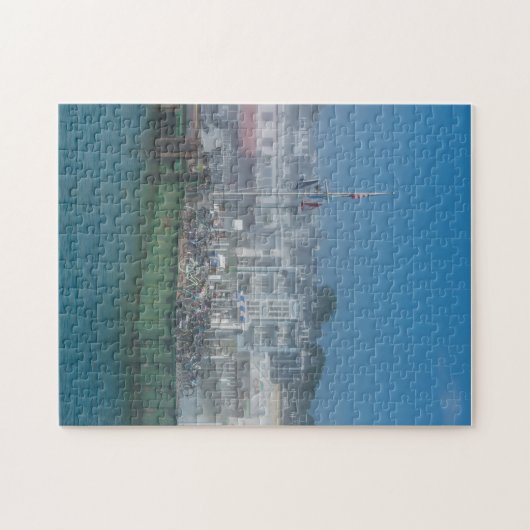 Foggy Bike Dock Puzzle (Horizontal)