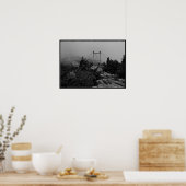 Foggy Bridge auf dem Großvater Mountain Poster (Küche)