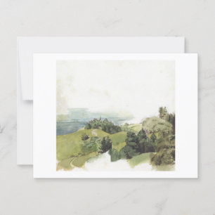 Foggy California Hills Postkarte