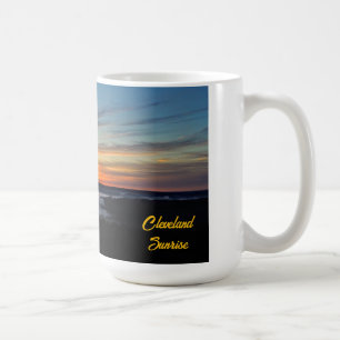 Foggy Cleveland Sunrise über die Metro Parks Kaffeetasse