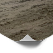 Foggy Day on Praia do Rodanho, Portugal, Panorama Poster (Ecke)