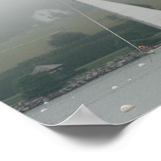 Foggy Day, Penobscot Bay, Maine Poster (Ecke)