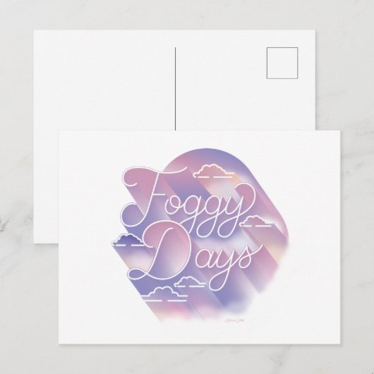 Foggy Days / Postkarte (Vorne/Hinten)