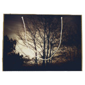 Foggy Fall Abend Große Geschenktüte (Rückseite)