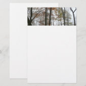 Foggy Fall in Pennsylvania Herbst Natur Briefpapier (Vorne/Hinten)