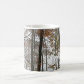 Foggy Fall in Pennsylvania Herbst Natur Kaffeetasse (Mittel)