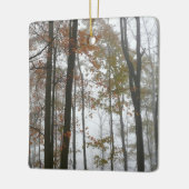 Foggy Fall in Pennsylvania Herbst Natur Keramikornament (Links)