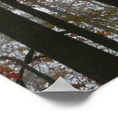 Foggy Fall in Pennsylvania Herbst Natur Poster (Ecke)