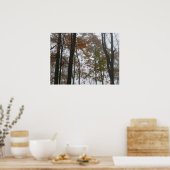 Foggy Fall in Pennsylvania Herbst Natur Poster (Küche)