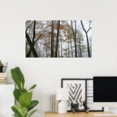 Foggy Fall in Pennsylvania Herbst Natur Poster (Heimbüro)