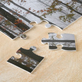 Foggy Fall in Pennsylvania Herbst Natur Puzzle (Seite)