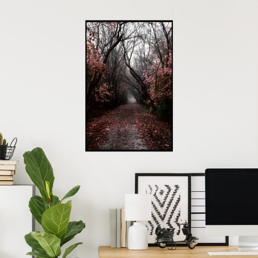 Foggy Fall Trail Poster (Heimbüro)