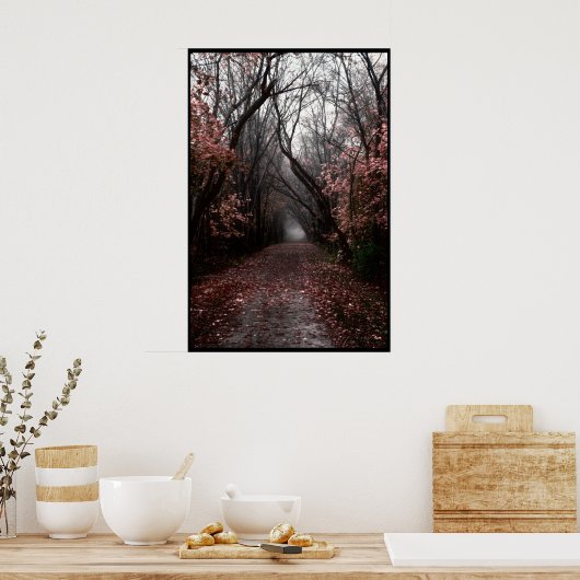 Foggy Fall Trail Poster (Küche)