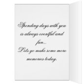Foggy Forest Customizable (Dad's Special Day) Card (Innen (Links))
