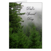 Foggy Forest Customizable (Dad's Special Day) Card (Vorne)