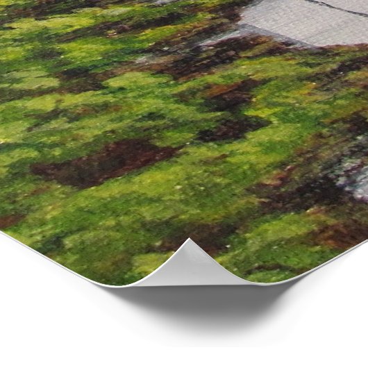 Foggy Forest Fine Art Print Poster (Ecke)