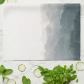 Foggy Forest Nature Foto Geschirrtuch (Gefaltet)