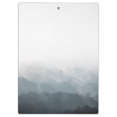 Foggy Forest Nature Foto Klemmbrett (Rückseite)