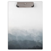 Foggy Forest Nature Foto Klemmbrett (Vorderseite)