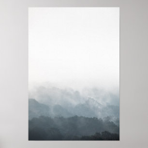 Foggy Forest Nature Foto Poster