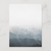 Foggy Forest Nature Foto Postkarte (Vorderseite)
