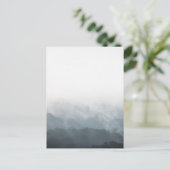 Foggy Forest Nature Foto Postkarte (Stehend Vorderseite)