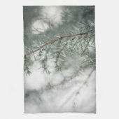 Foggy Forest Nature Fotograph Kitchen Towel Geschirrtuch (Vertikal)