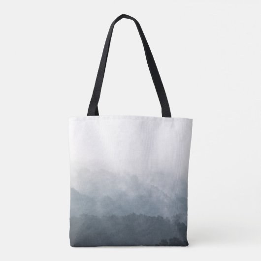 Foggy Forest Nature Photograph Tasche (Rückseite)