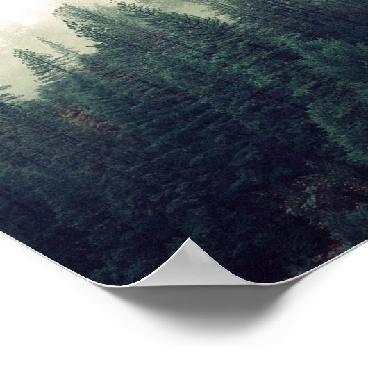 Foggy Forest Poster (Ecke)