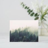 Foggy Forest Postkarte (Stehend Vorderseite)