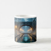 Foggy Forest Railroad Lantern Passage Mug Kaffeetasse (Mittel)