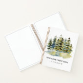 Foggy Forest Vacation Gästebuch Notizblock (Innenseite)