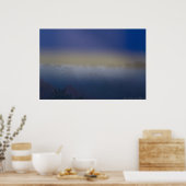 Foggy Forest Valley Sunrise Poster (Küche)