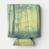 Foggy Forest: Vintages Frühling Foto. Dosenkühler (Rückseite)